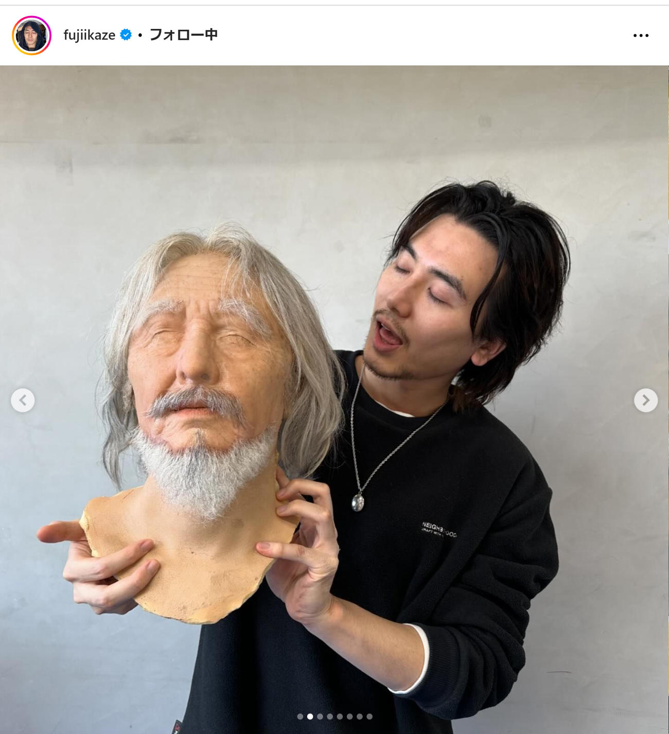 藤井風のインスタグラムから