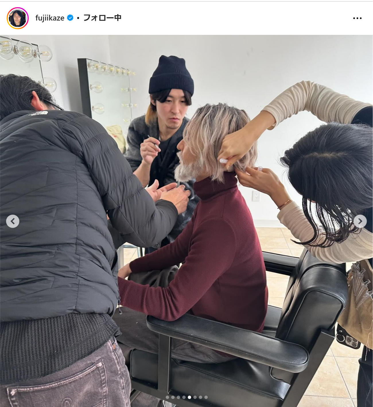 藤井風のインスタグラムから