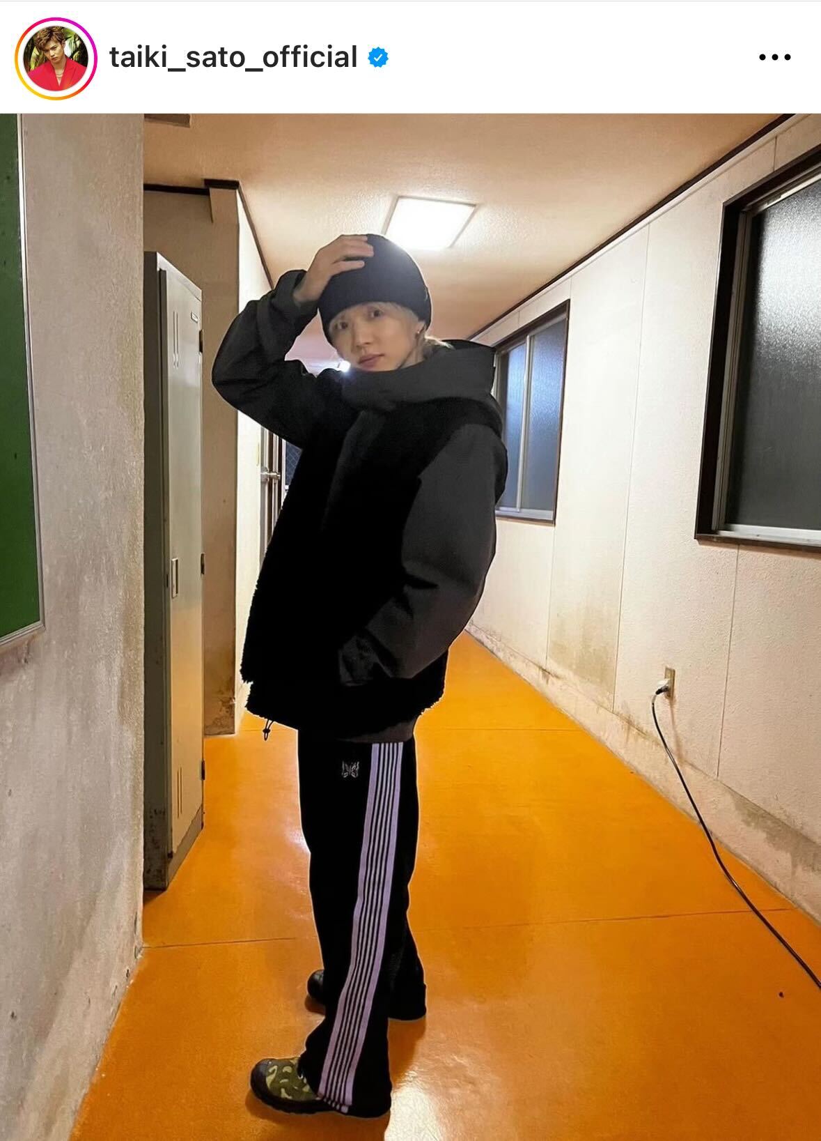 FANTASTICS佐藤大樹のインスタグラムから