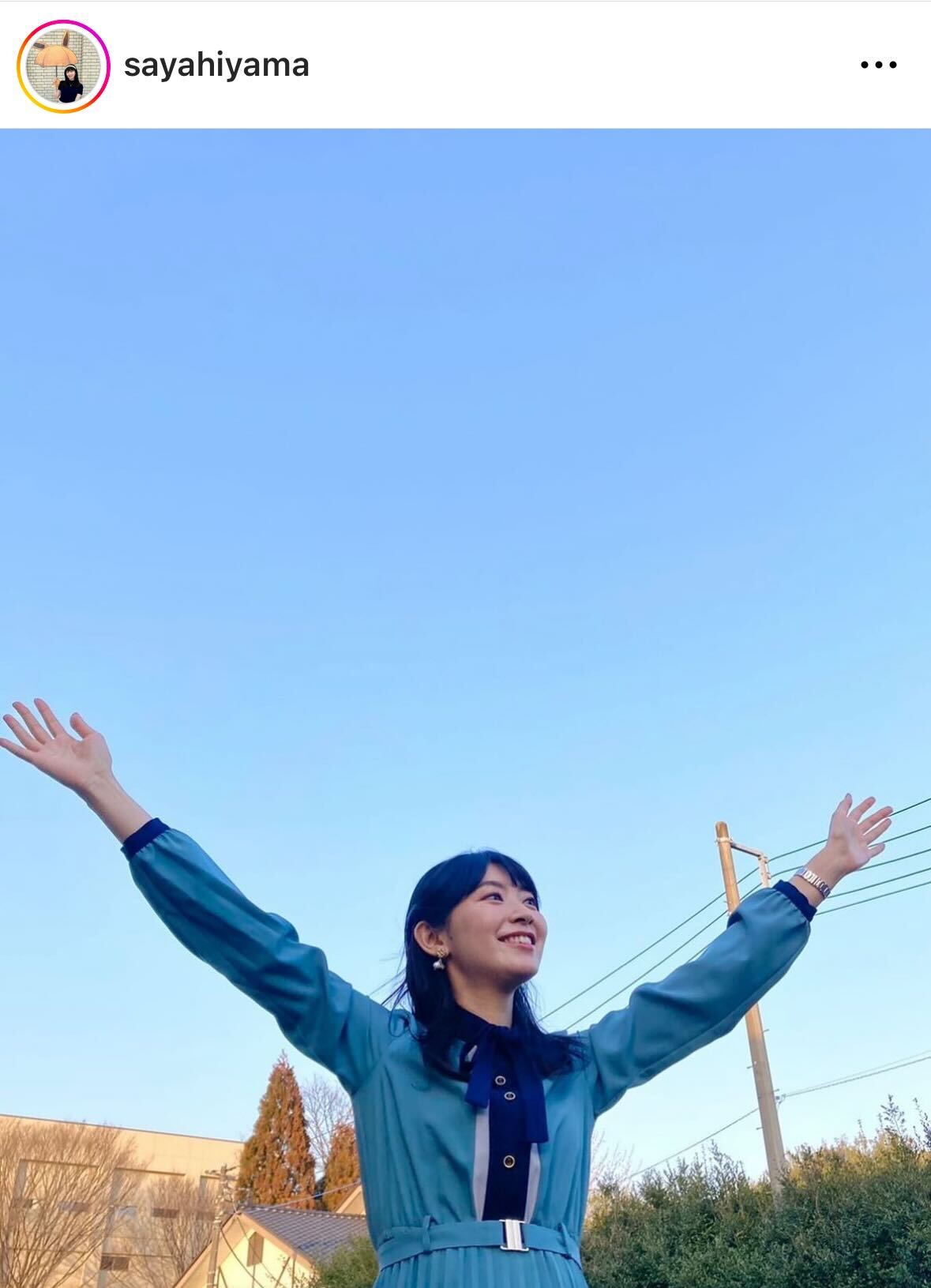 檜山沙耶のインスタグラムから