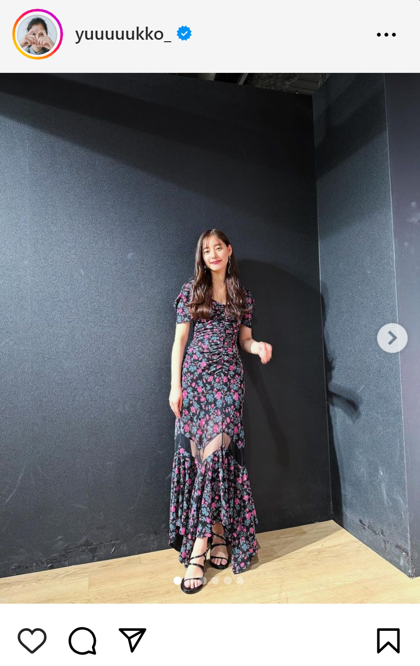 新木優子のインスタグラムから