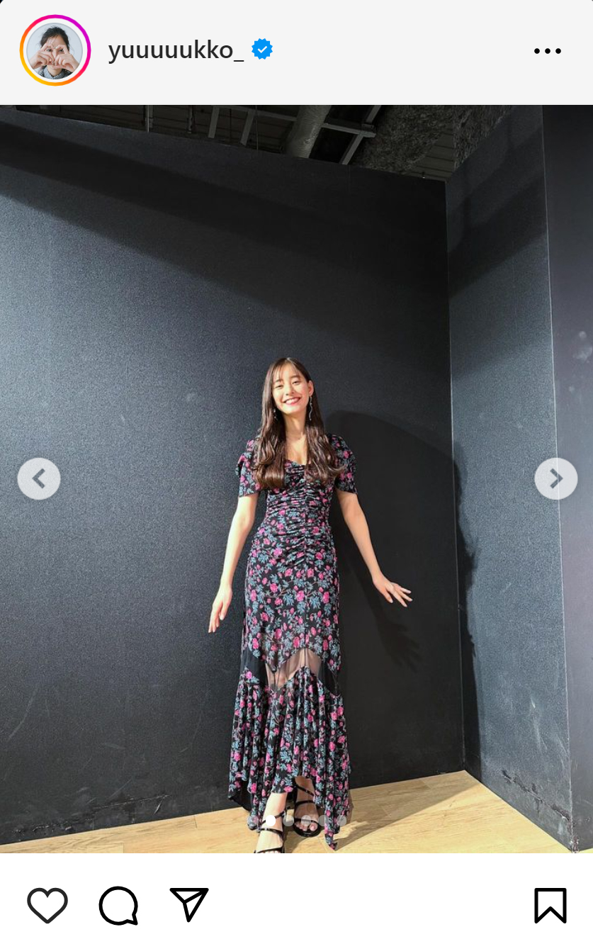 新木優子のインスタグラムから