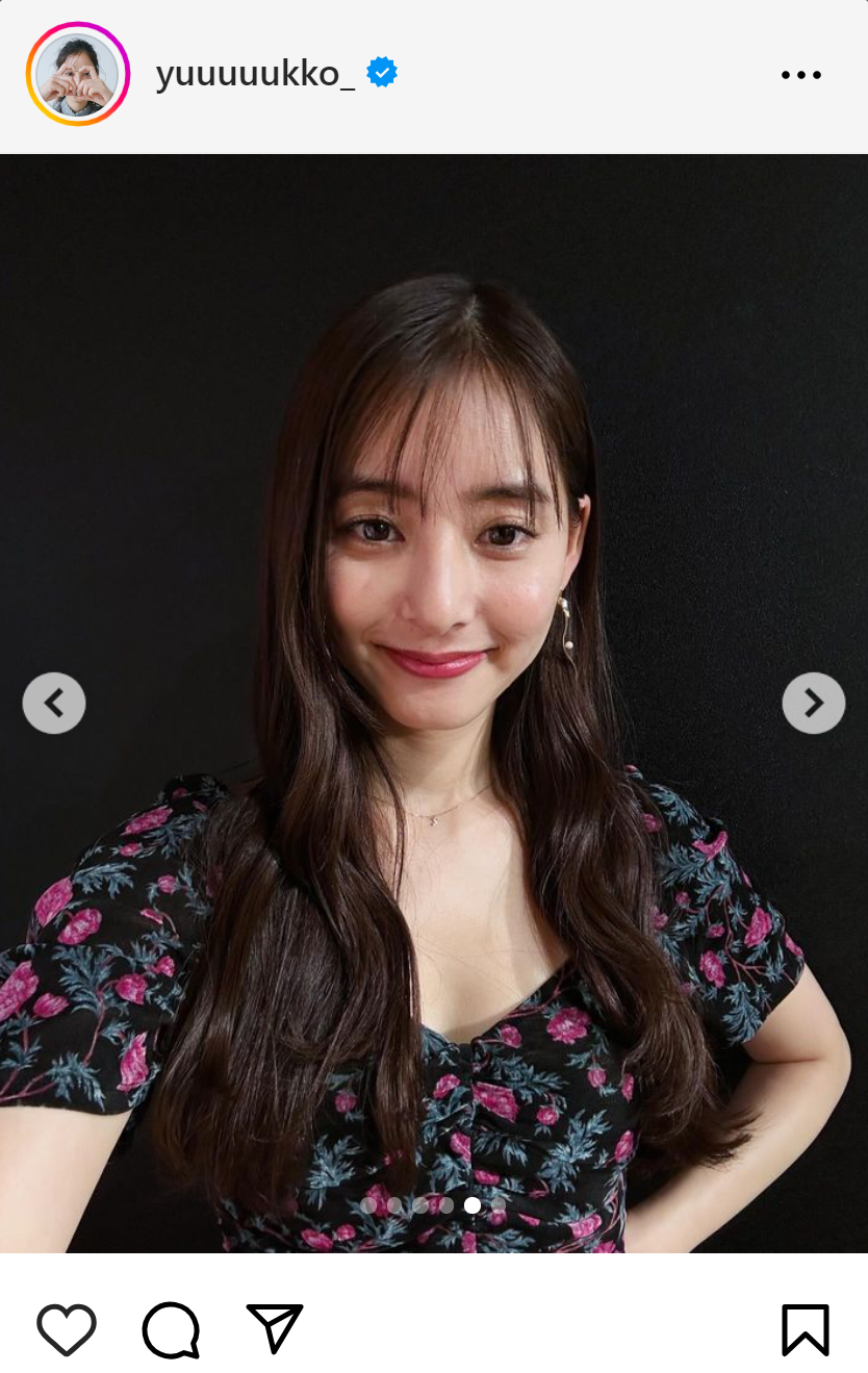 新木優子のインスタグラムから