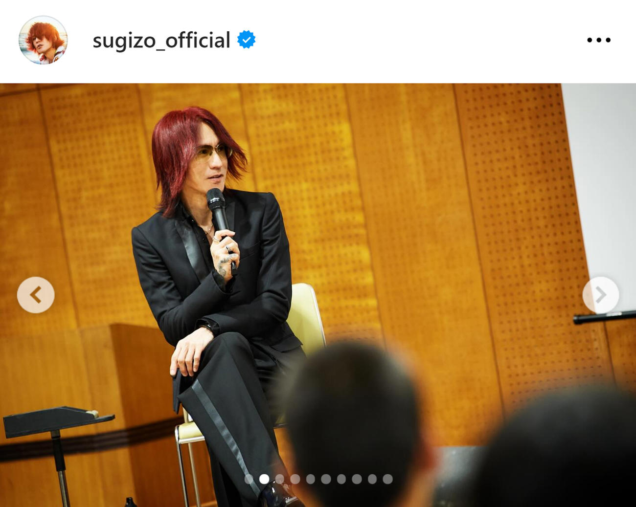 SUGIZOのインスタグラムから