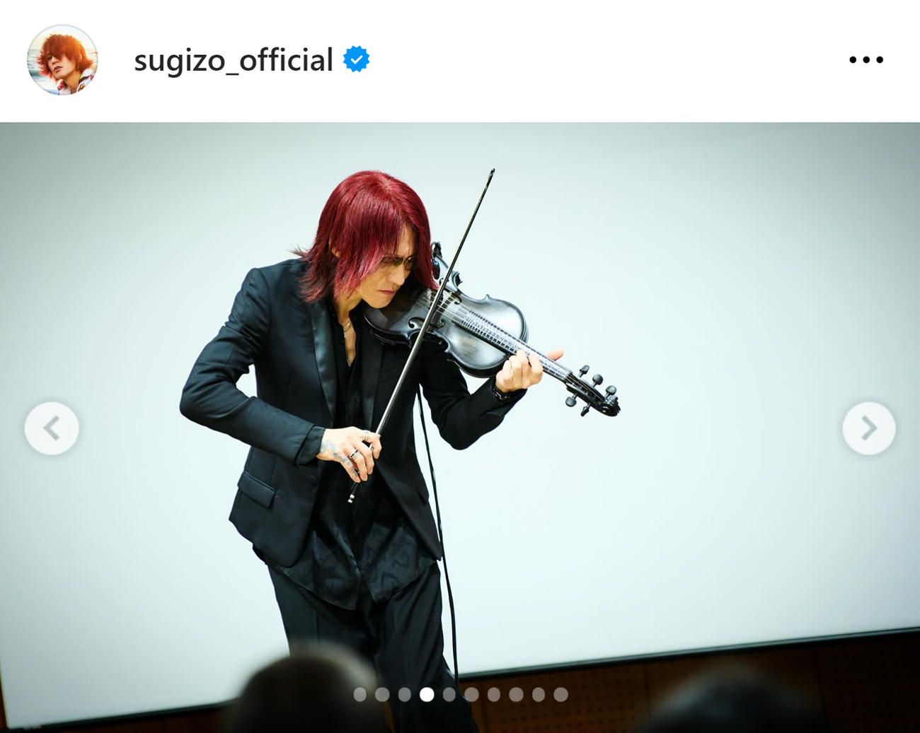 SUGIZOのインスタグラムから