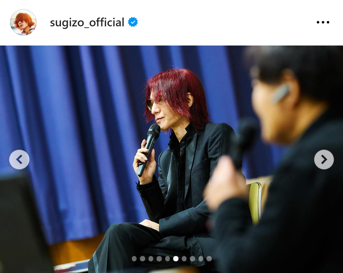 SUGIZOのインスタグラムから