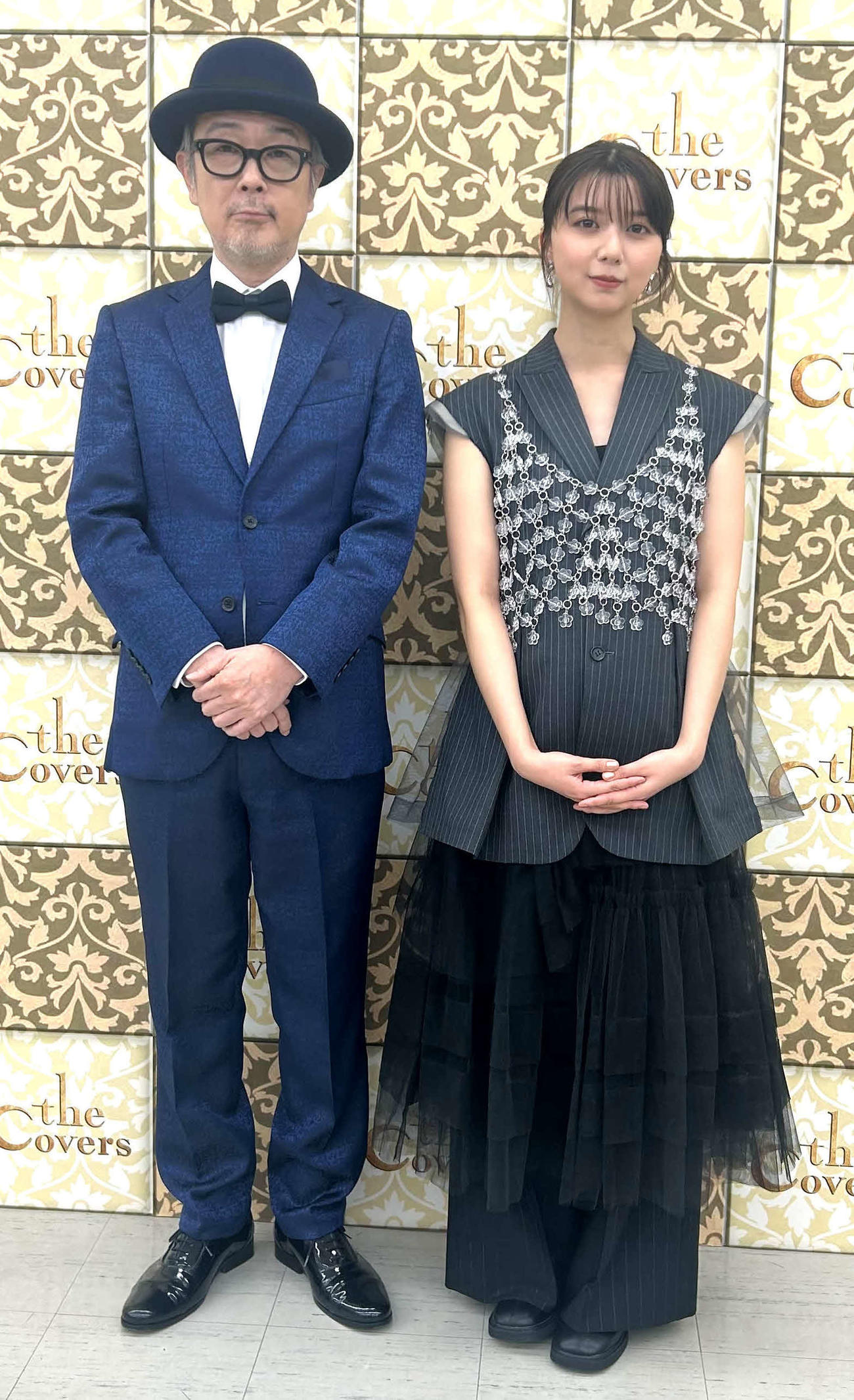 NHK「The Covers　春フェス2024」で司会を務めたリリー・フランキーと上白石萌歌（撮影・松尾幸之介）