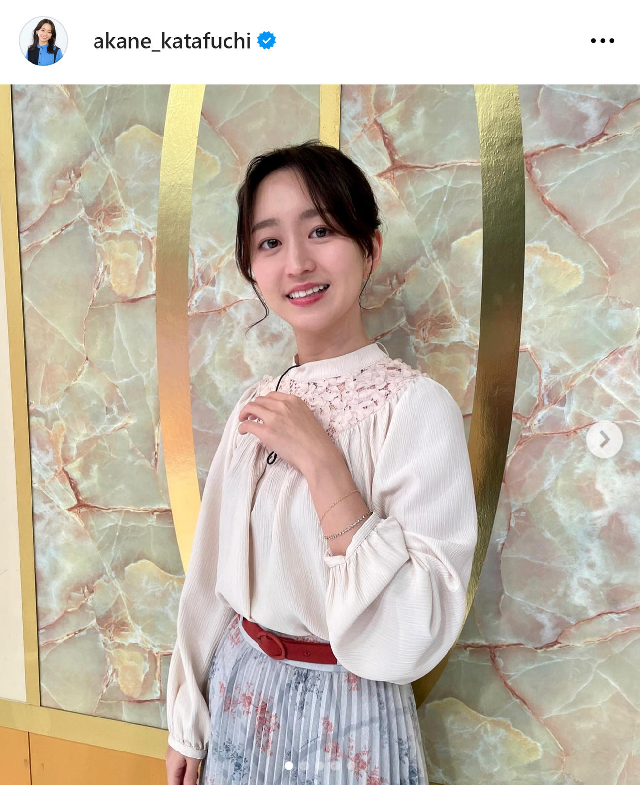 テレ東片渕茜のインスタグラムから