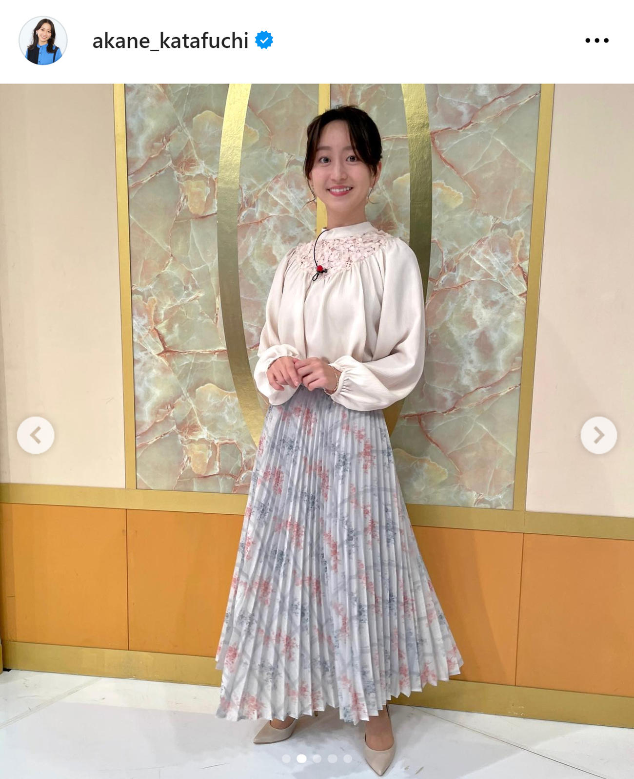 テレ東片渕茜のインスタグラムから
