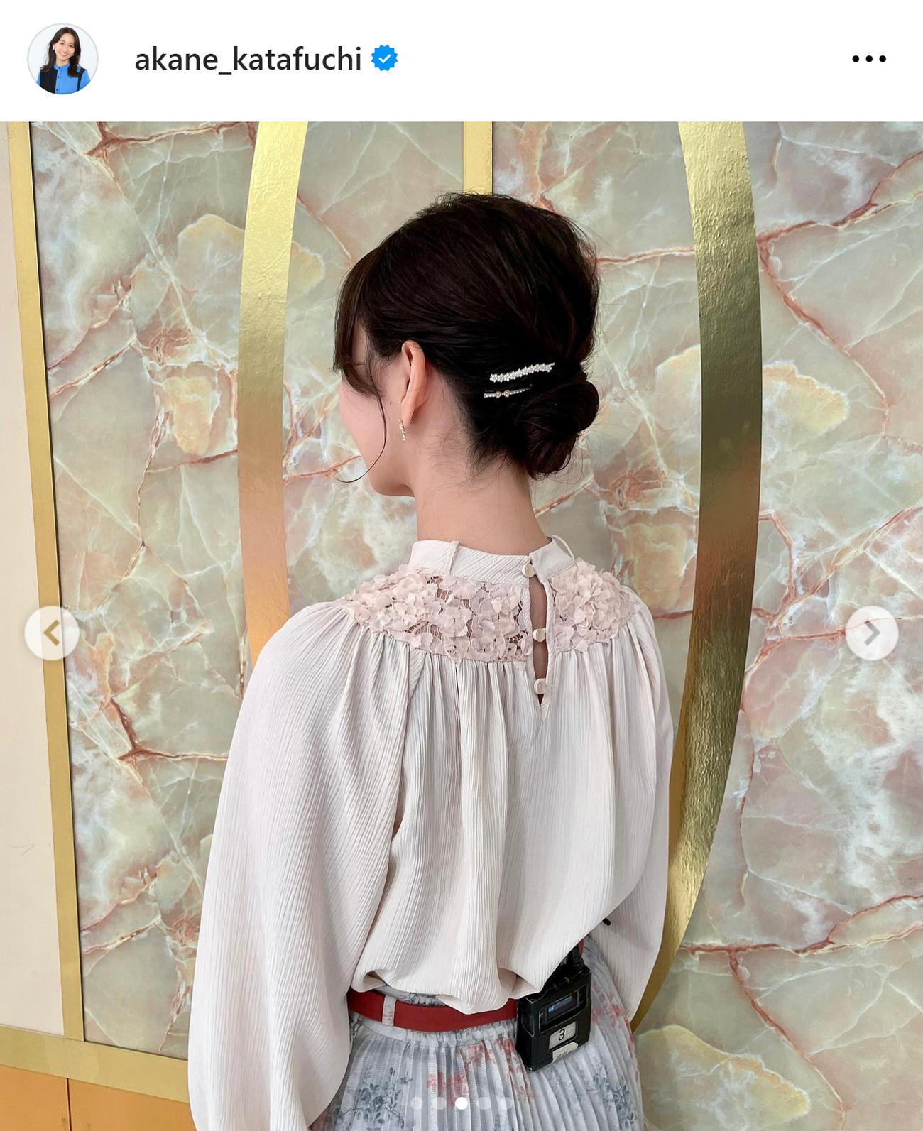 テレ東片渕茜のインスタグラムから