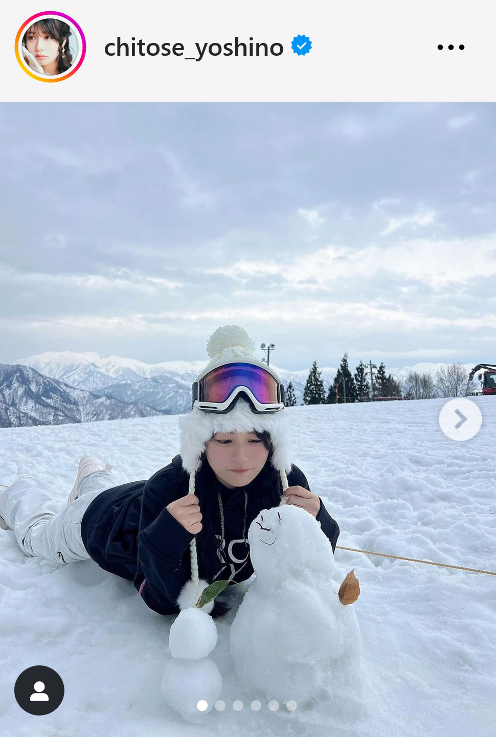 ちとせよしのインスタグラムから