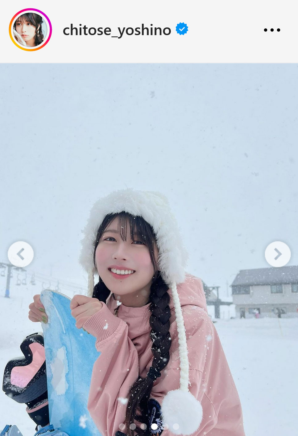 ちとせよしのインスタグラムから