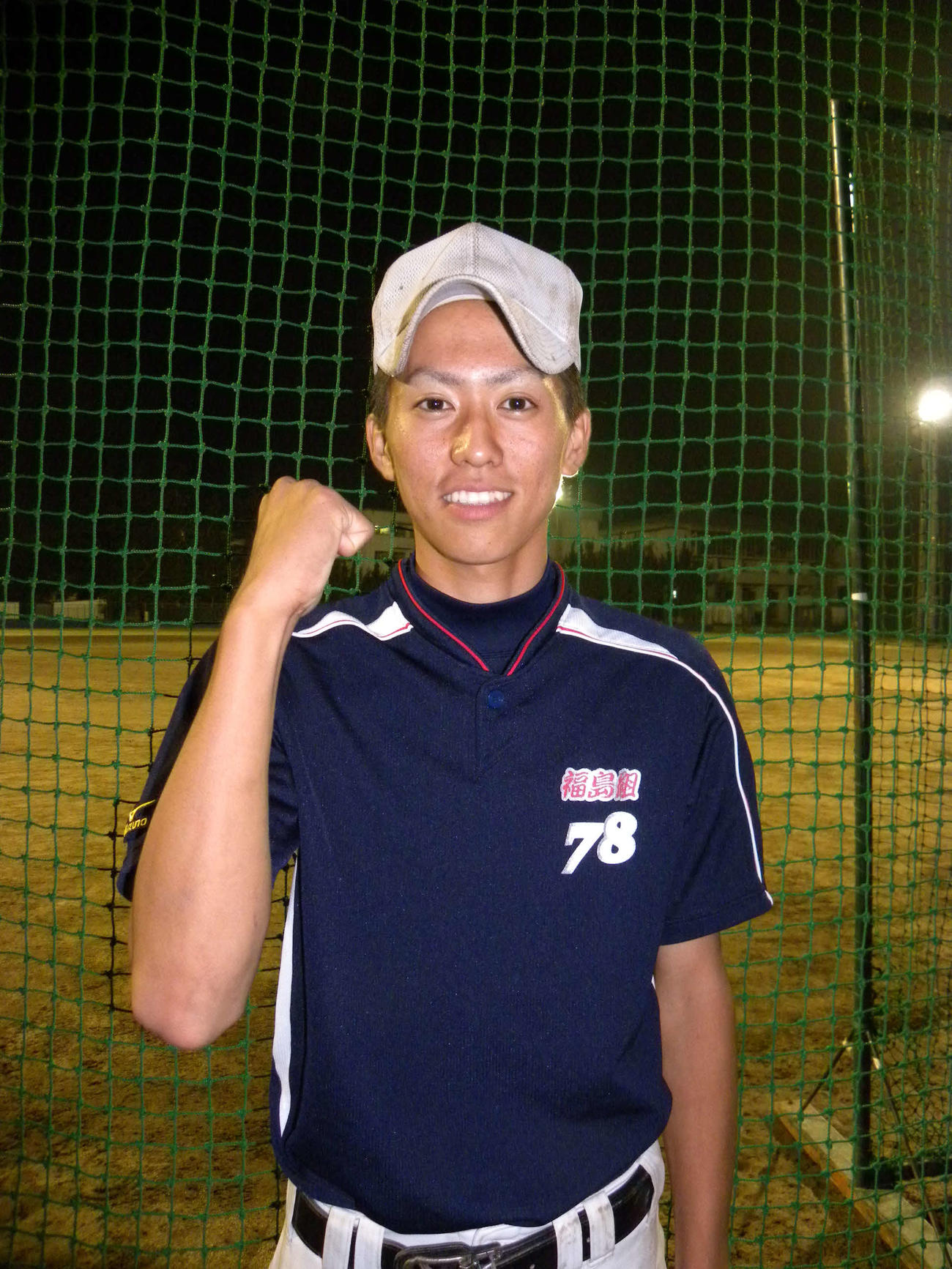 市柏で高校球児だった頃の田中彪（ひょうが）内野手（2009年7月撮影）