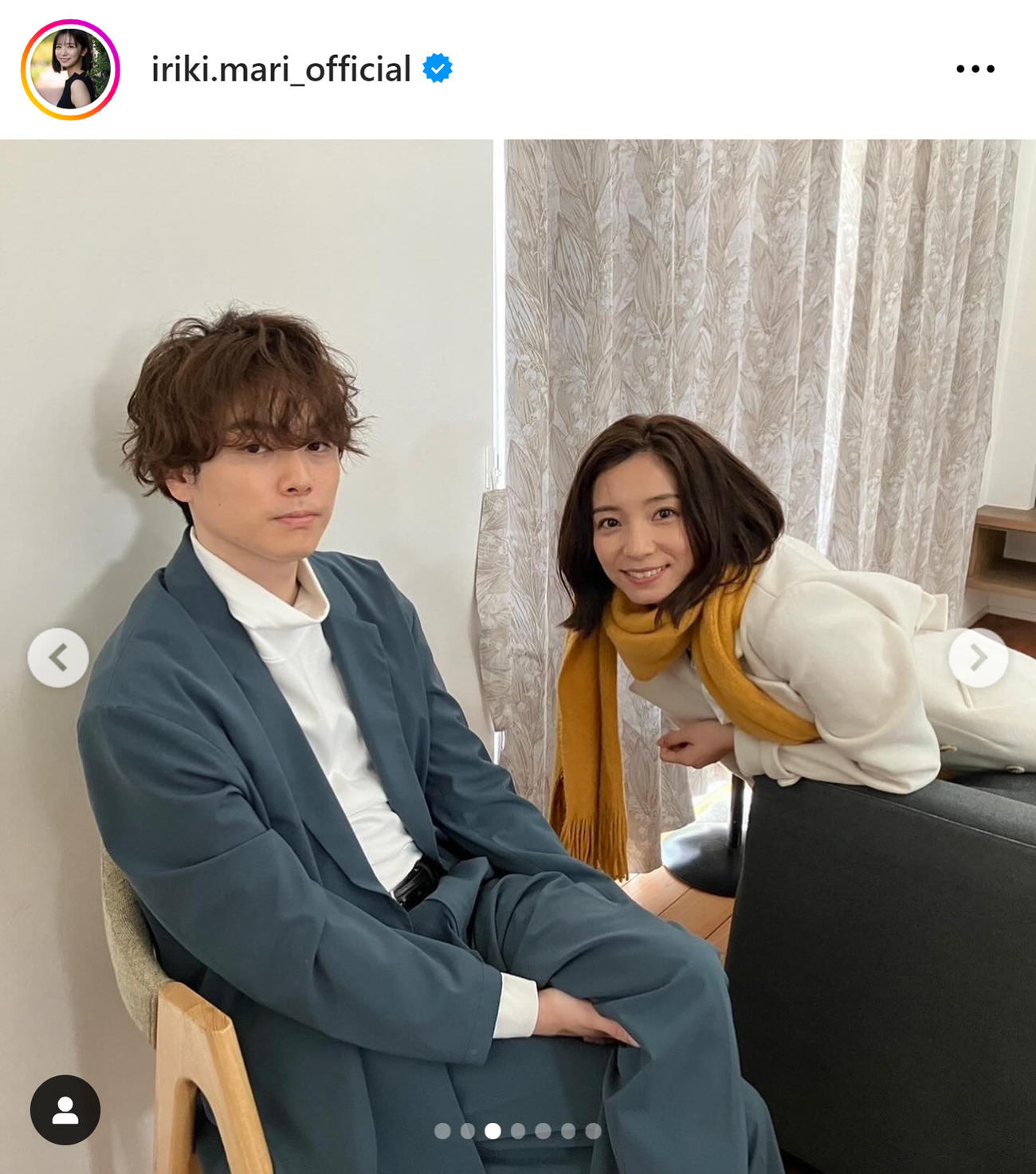 入来茉里のインスタグラムから