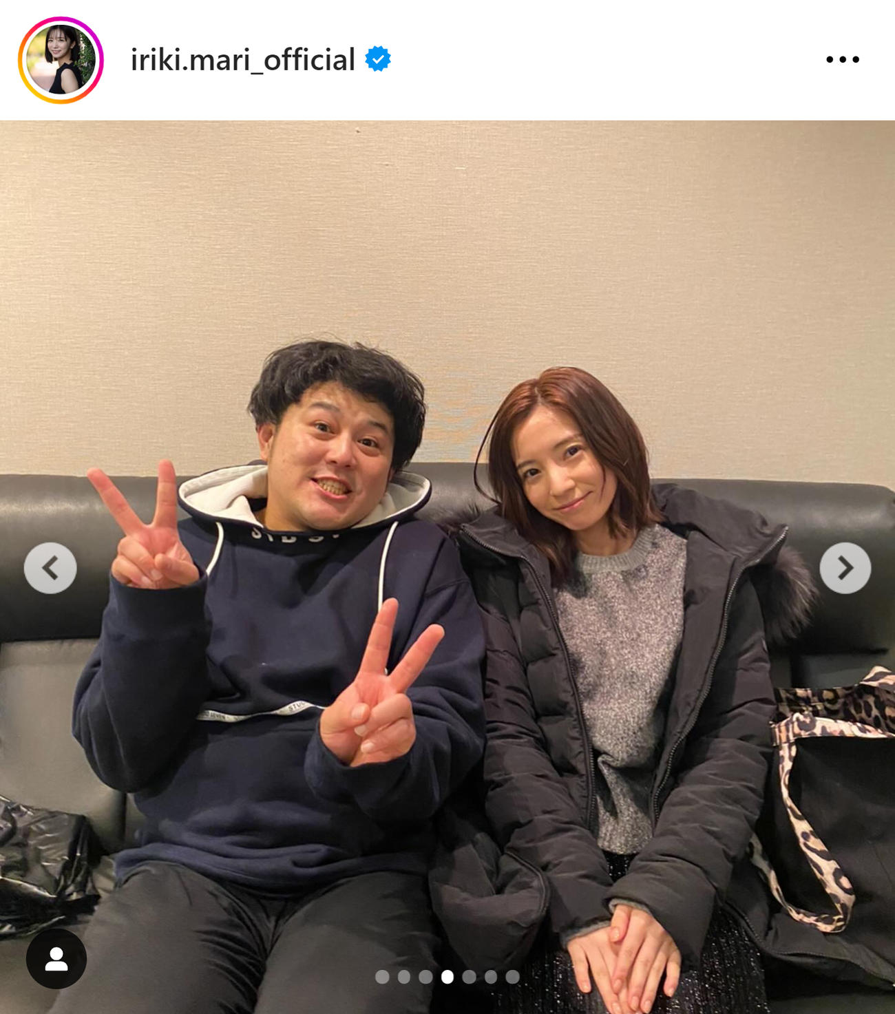 入来茉里のインスタグラムから