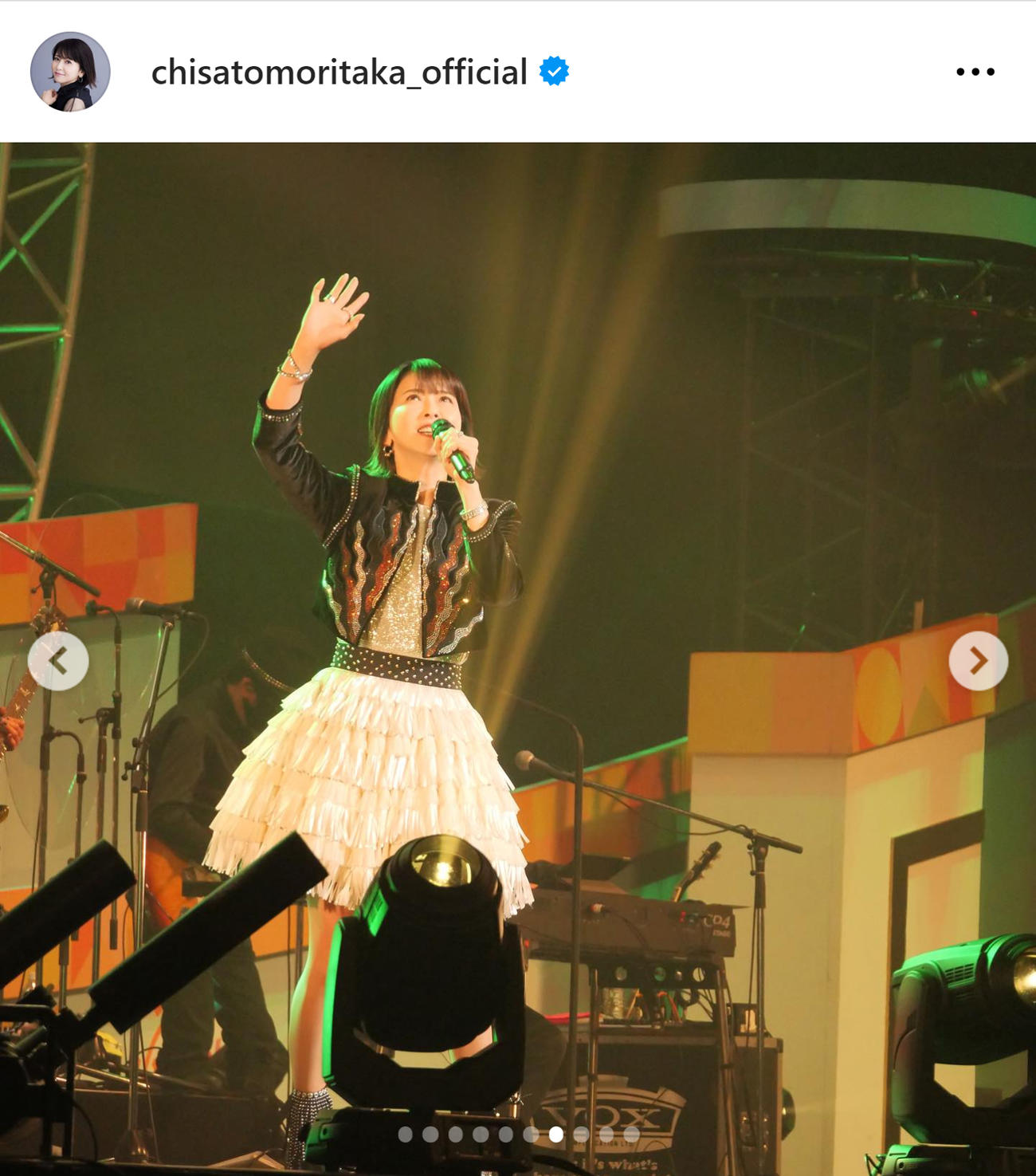 森高千里のインスタグラムから