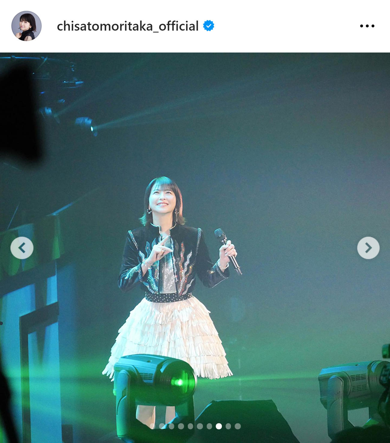 森高千里のインスタグラムから