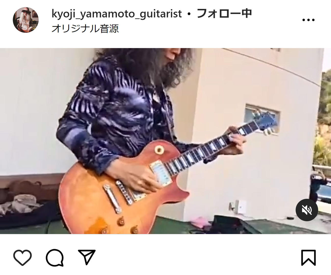 山本恭司のインスタグラムから