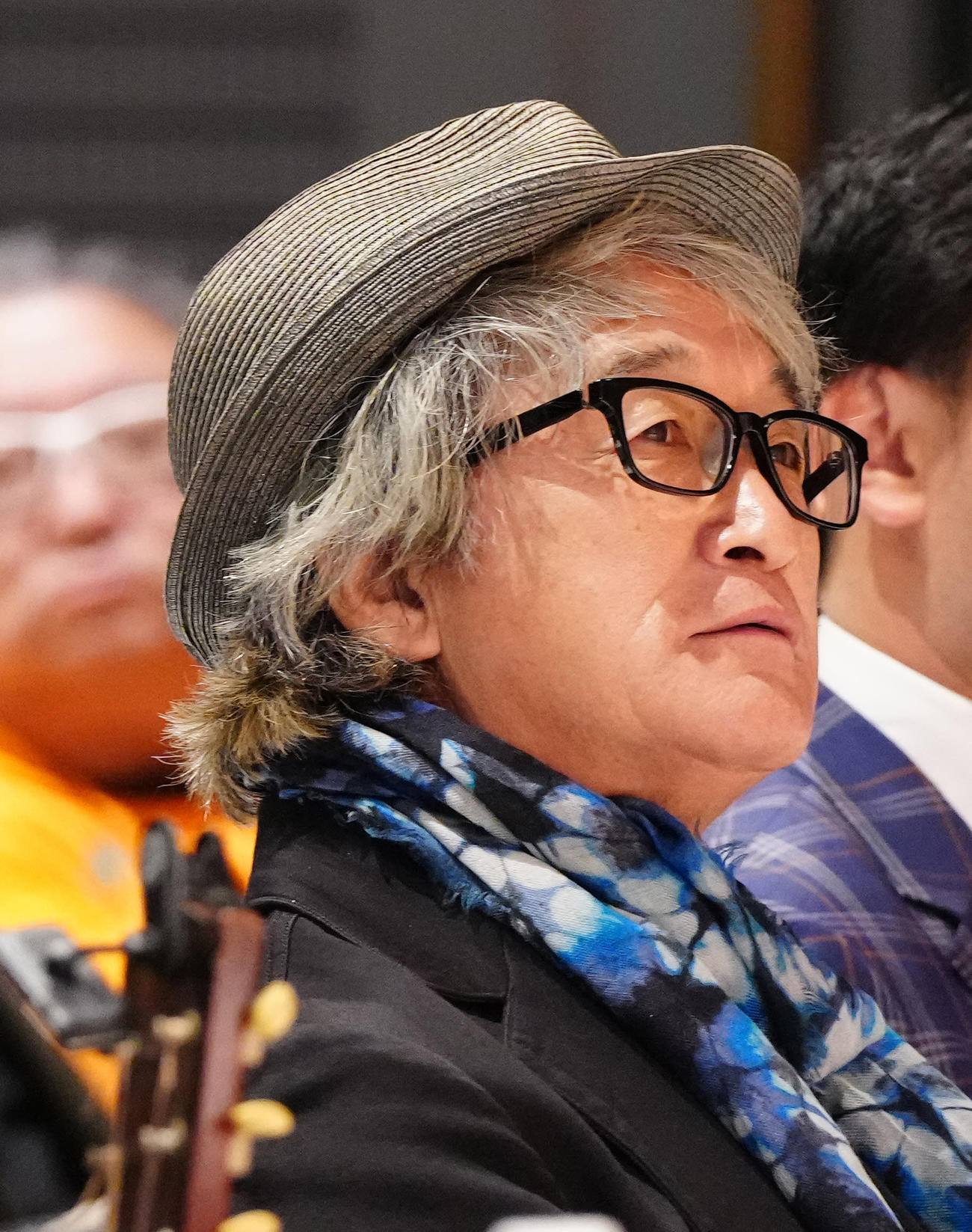 南部虎弾さんとエスパー伊東さんの合同お別れ会に出席する板垣恵介氏（撮影・江口和貴）