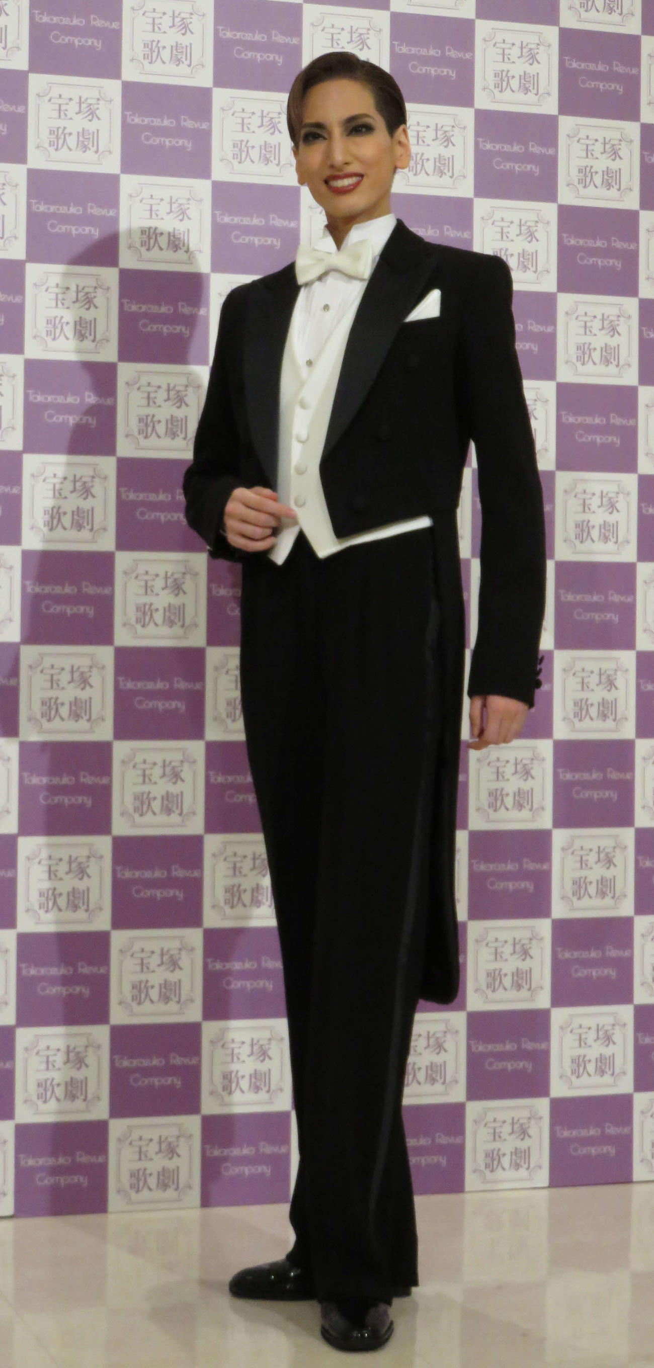 本拠地千秋楽後に会見した花組トップ柚香光（撮影・村上久美子）
