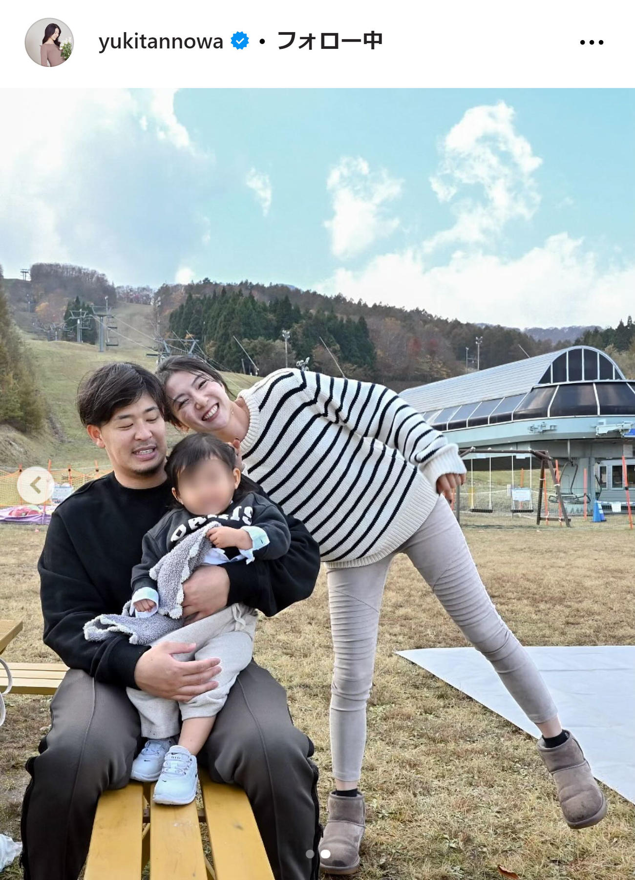 淡輪ゆきのインスタグラムから