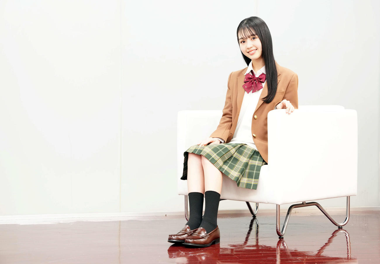 「どんどん成長していきたい」と笑顔で話す宮迫翠月（撮影・たえ見朱実）