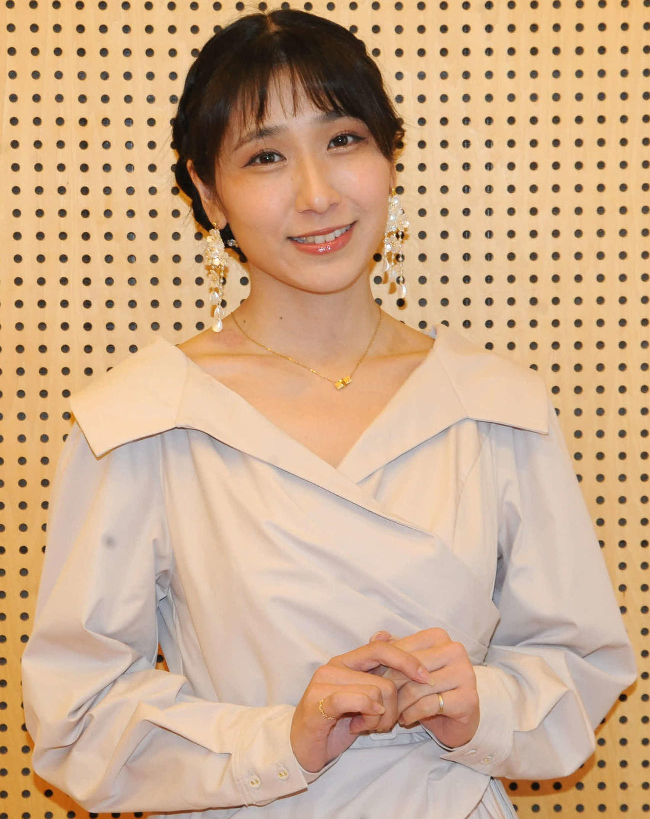 舞台「第二回　中村福助・児太郎の会　三本の糸」に出演する小見川千明（撮影・松尾幸之介）