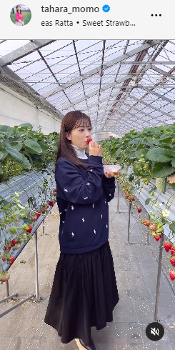 田原萌々アナのインスタグラムから