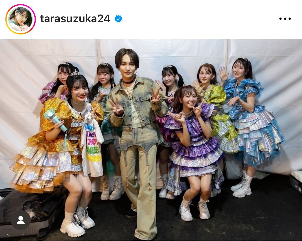 FRUITS ZIPPER鎮西寿々歌のインスタグラムから