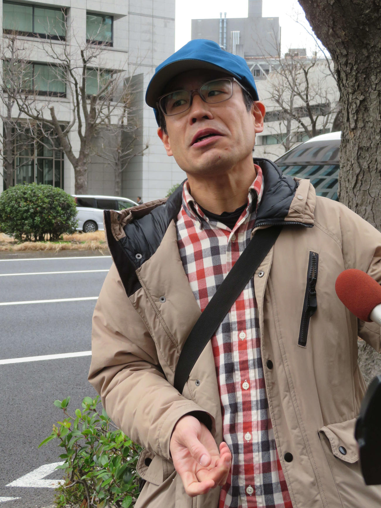 松本人志が文芸春秋ほか1人を被告として起こした、裁判を傍聴した落語家の三遊亭はらしょう（撮影・村上幸将）
