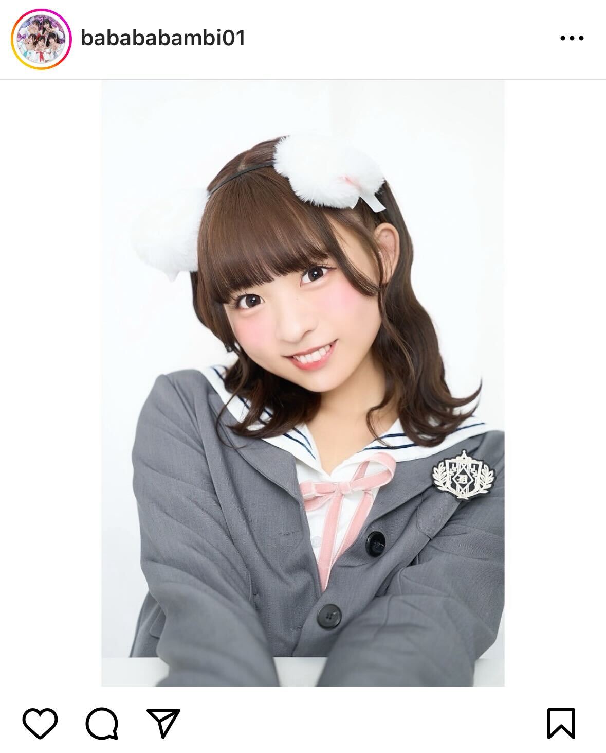一ノ瀬こひな（#ババババンビインスタグラムから）