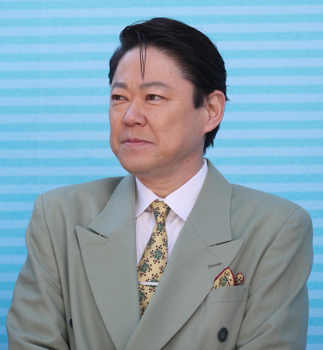 TBSドラマ「不適切にもほどがある!」制作発表会見を行った阿部サダヲ（2024年1月撮影）