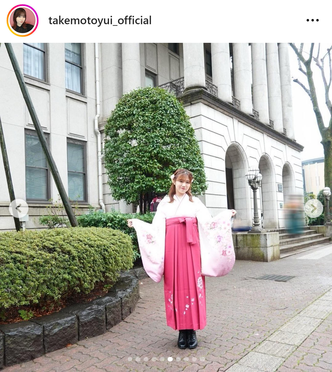 武元唯衣のインスタグラムから