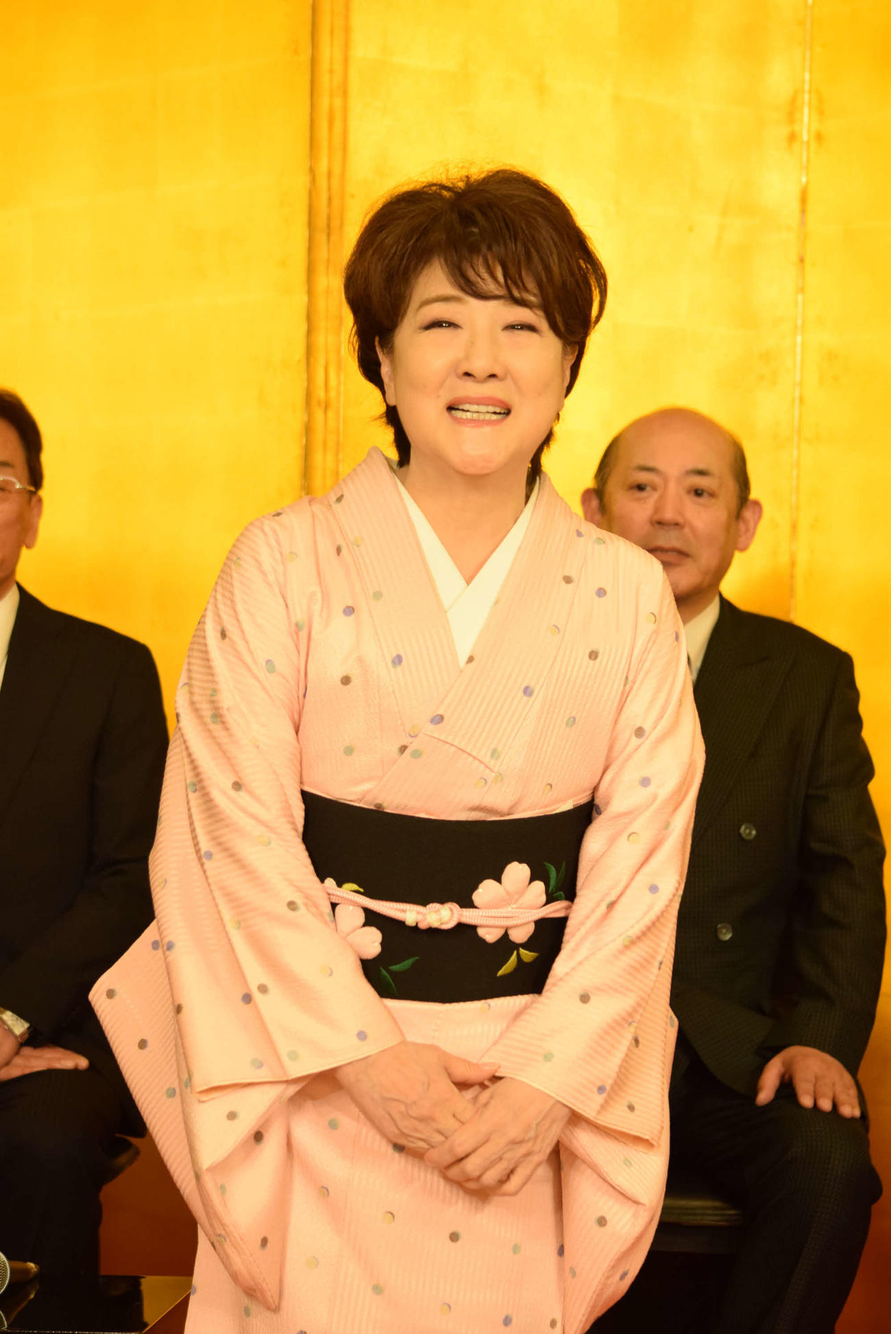 初の松竹新喜劇出演を喜ぶ川中美幸（撮影・阪口孝志）