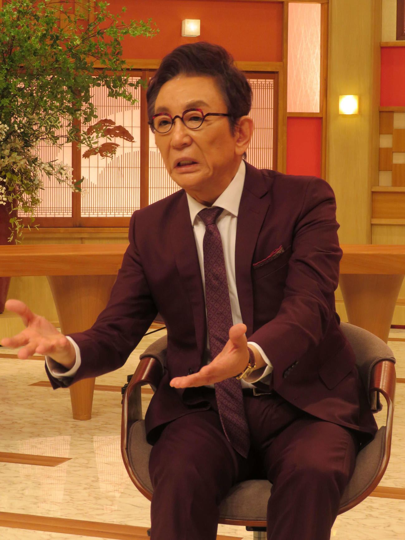 「ABEMAFOR JAPAN－日本を経営せよ－」制作報告会見に参加した古舘伊知郎（撮影・村上幸将）