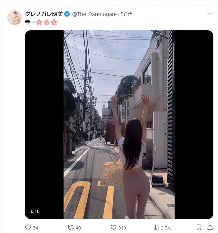ダレノガレ明美のＸから