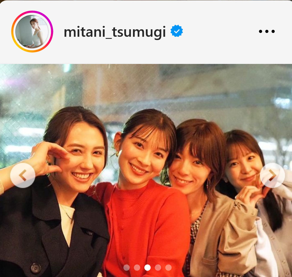 テレビ朝日三谷紬アナのインスタグラムから
