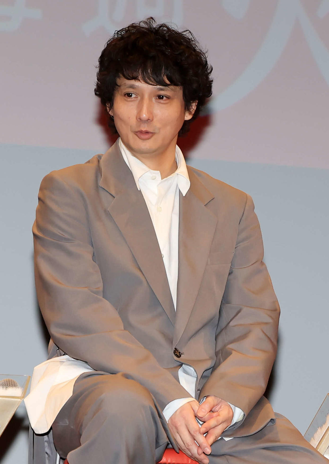 ドラマ「Destiny」制作発表記者会見で登壇した安藤政信（撮影・浅見桂子）