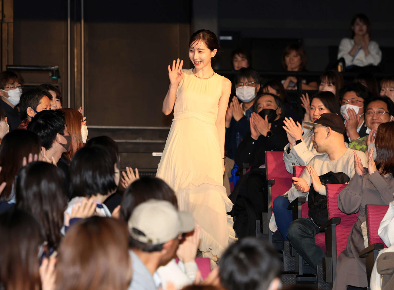 ドラマ「Destiny」制作発表記者会見で登場した田中みな実（撮影・浅見桂子）