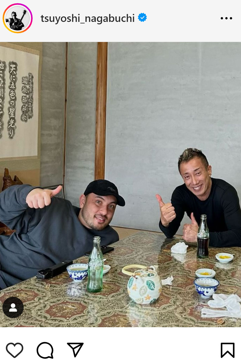 長渕剛のインスタグラムから