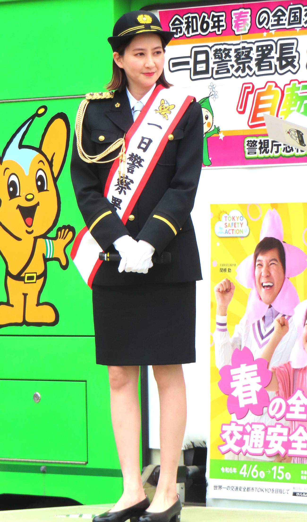 「志村交通安全のつどい」に出席した河北麻友子