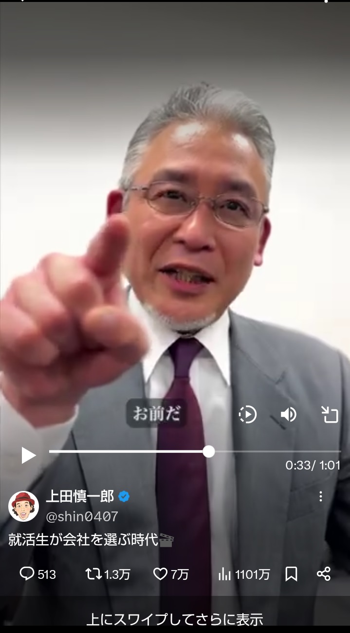 上田慎一郎監督のXから
