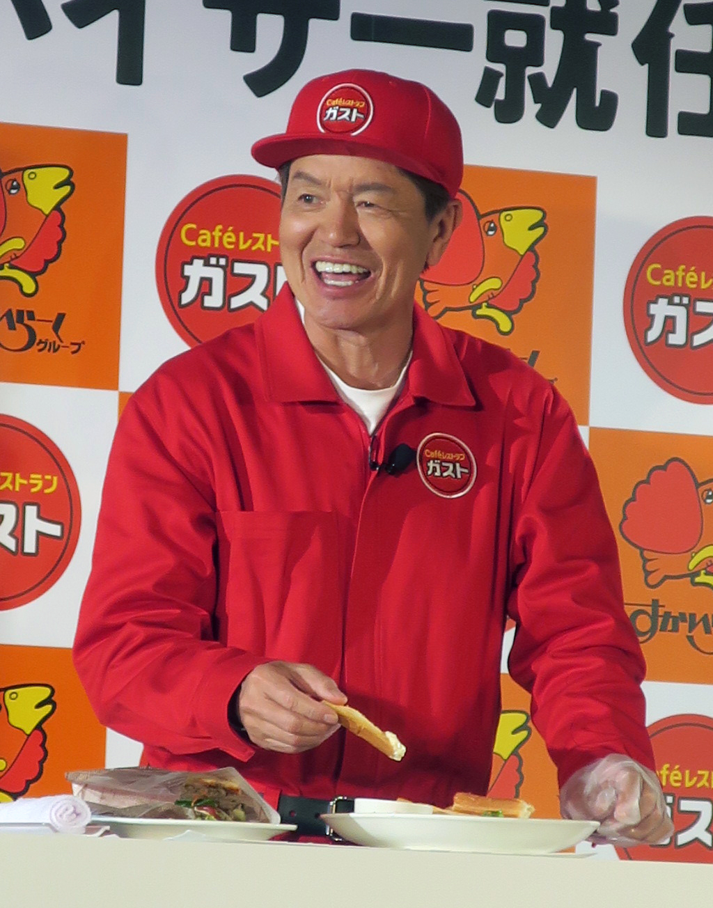 「ガストスペシャルアドバイザー」就任発表会に登場したヒロミ