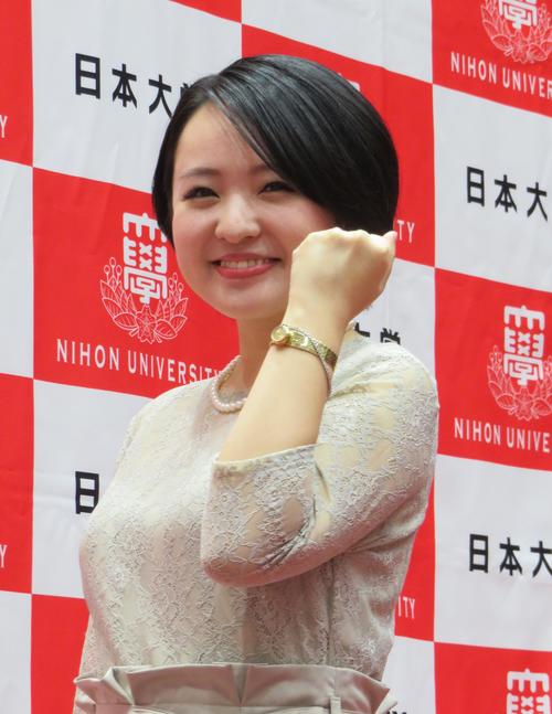 さくらまや、歌手と学問の二刀流「教育について学んで研究職に就くのも夢の１つ」日大入学式出席