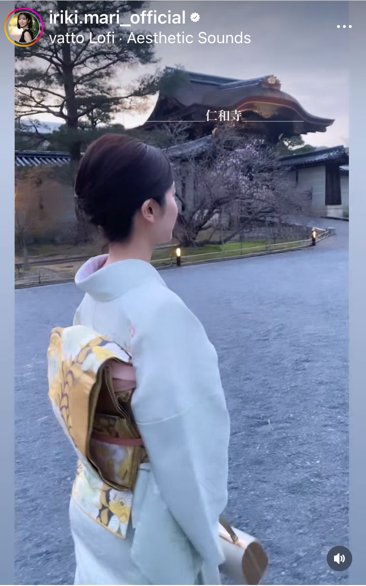 入来茉里のインスタグラムから