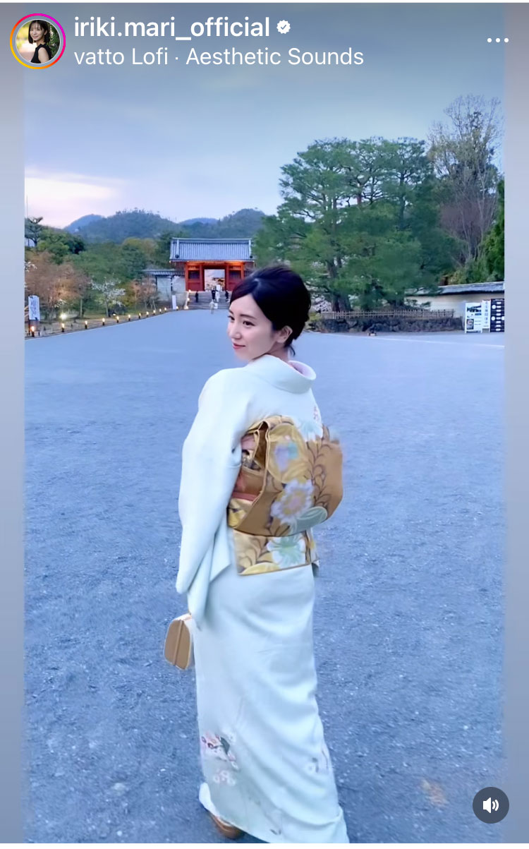 入来茉里のインスタグラムから