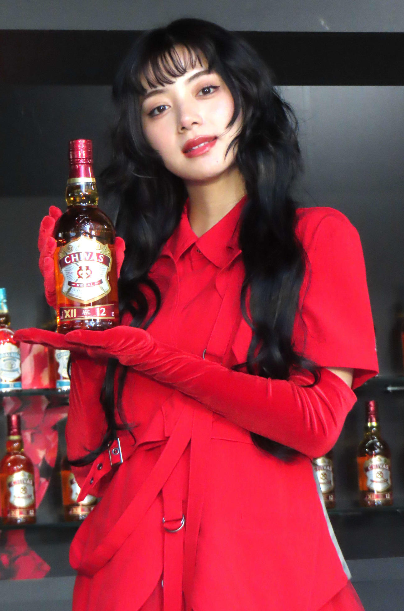 「CHIVAS REGAL SHIBUYA POP－UP」オープン発表会に登壇した池田エライザ