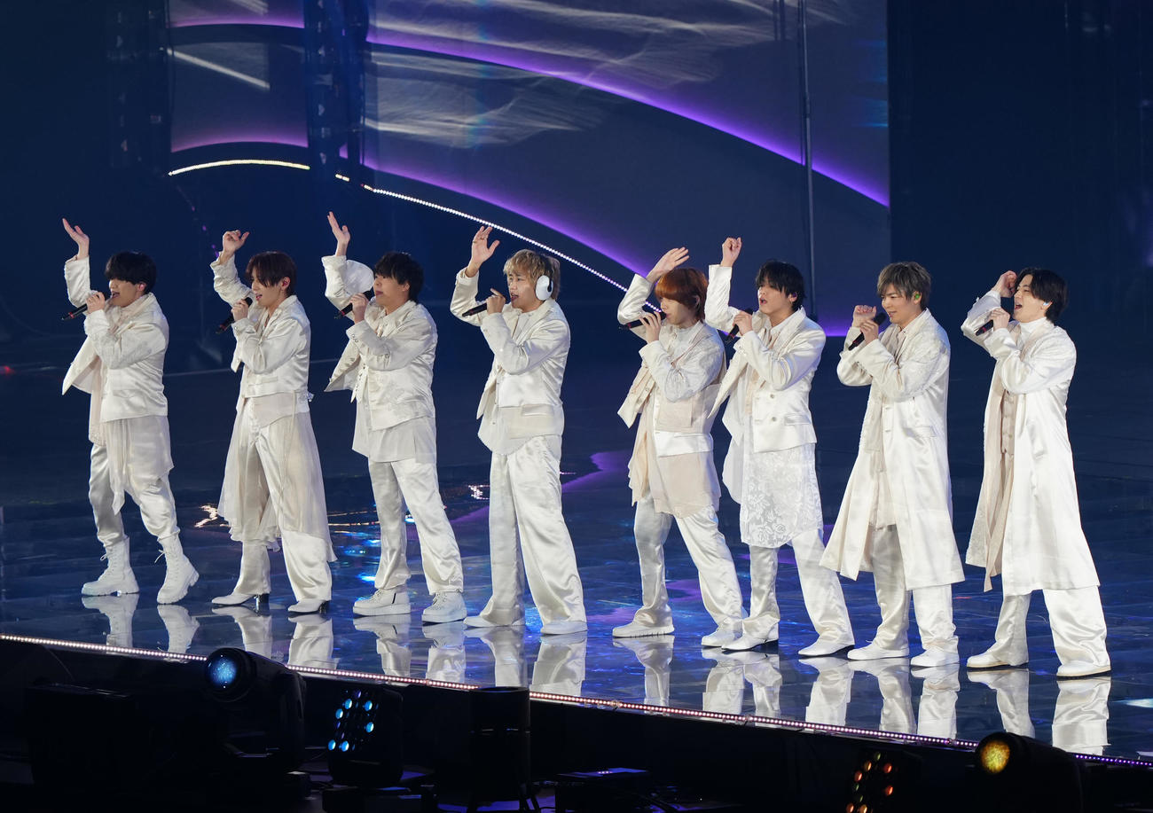 イベント「WE ARE！Let’s get the party STARTO！！」に臨むHey！Say！JUMP（撮影・江口和貴）