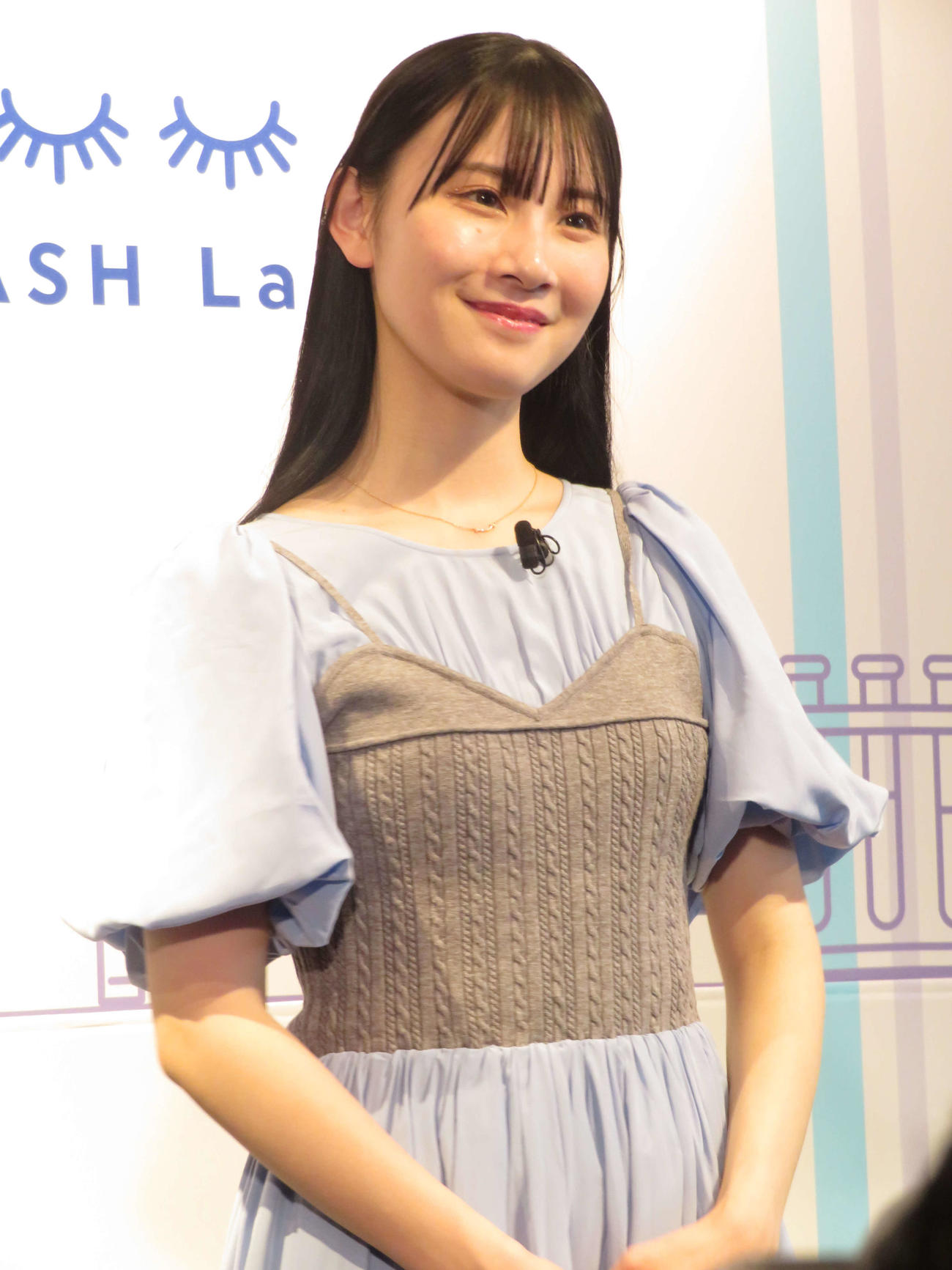 化粧品メーカー「アヴァンセ」の新商品発表会に出席した笠野咲藍