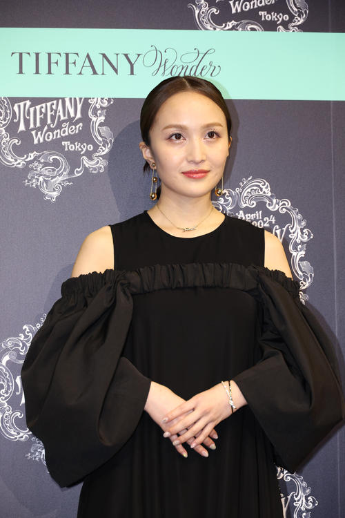 ティファニーのイベントに参加した百田夏菜子（撮影・中島郁夫）
